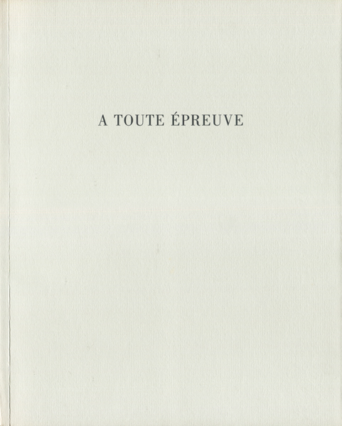 古書古本 dessin：JOAN MIRO: A TOUTE EPREUVE（ジョアン・ミロ