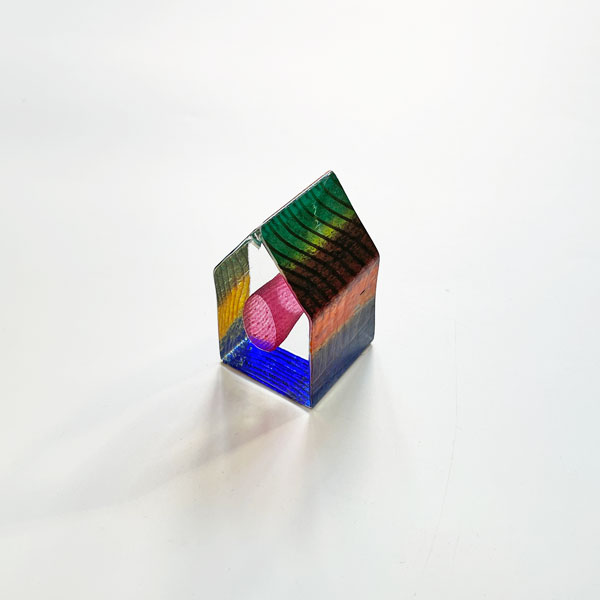 コスタボダ/ミニスカルプチャー/ハウス 古書古本 dessin：KOSTA BODA Mini Sculpture: Country Living