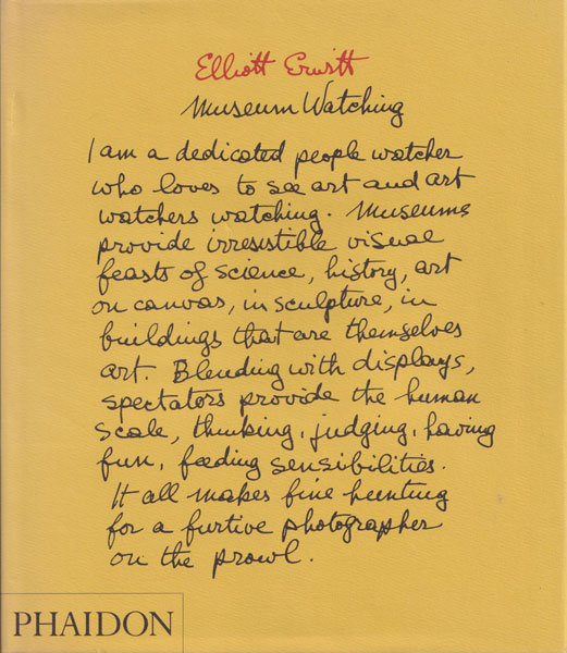 古書古本 dessin: Elliott Erwitt: Museum Watching（エリオット・アー