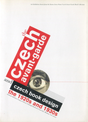 The Czech Avant-Garde and Czech Book Design: The 1920s and 1930s