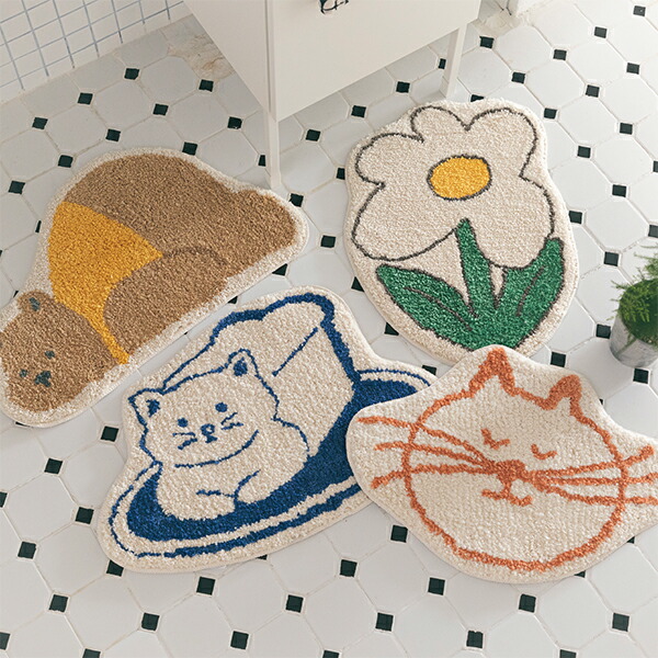 フットマット foot mat／デイリーライク Dailylike ラグマット アクセントラグ 韓国雑貨