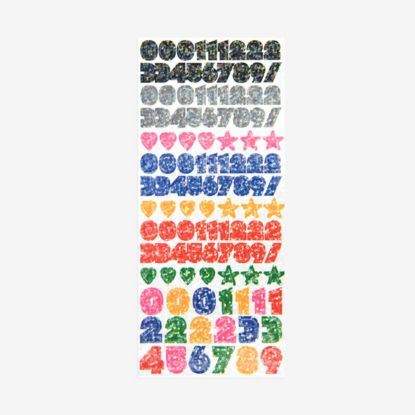 シール ホログラムリムーバーシール - 07 Number／デイリーライク Dailylike
