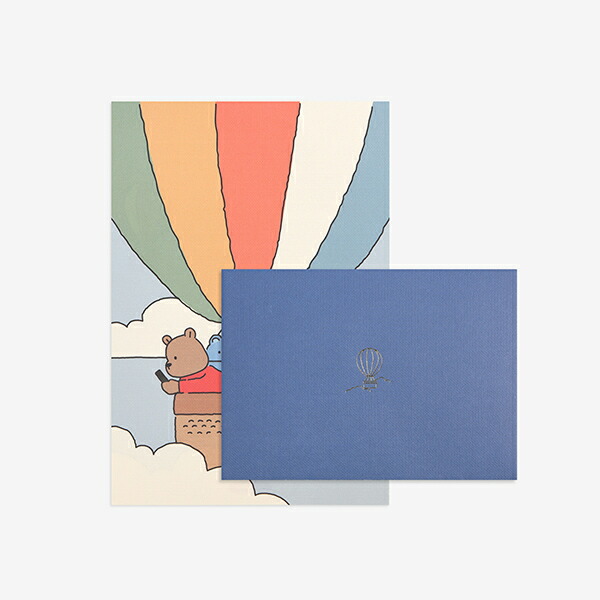 レターセット Daily Letter(My buddy) - 03 Hot air balloon／デイリーライク Dailylike
