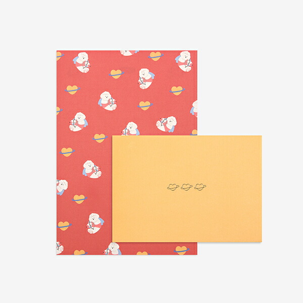 レターセット Daily Letter(My buddy) - 04 Love love love／デイリーライク Dailylike