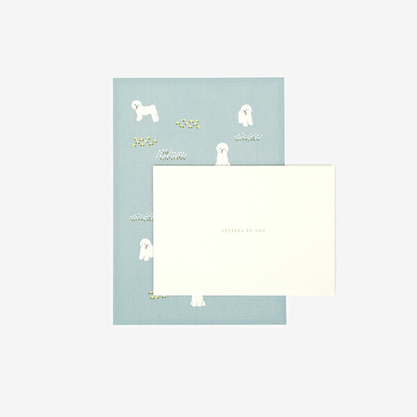 レターセット Daily Letter - 18 Bichon frise／デイリーライク Dailylike