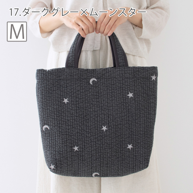 マチ付き ヌビバッグ 【M・Sの2サイズ】刺繍 トートバッグ［desuite