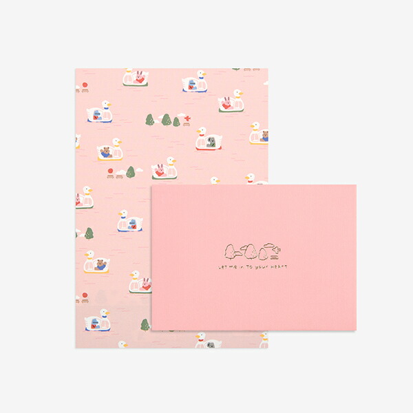 レターセット Daily Letter(My buddy) - 01 Duck boat／デイリーライク Dailylike