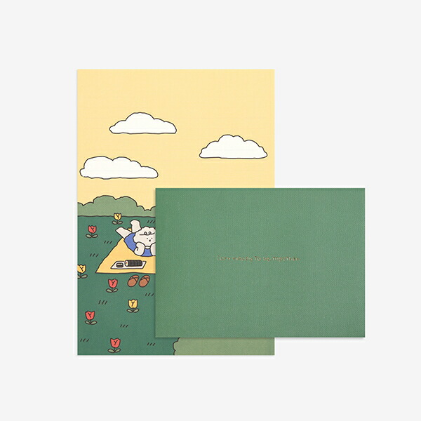 レターセット Daily Letter(My buddy) - 02 Picnic／デイリーライク Dailylike