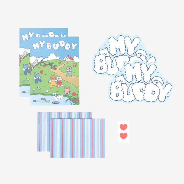 レターセット MY BUDDY SHAPE LETTER - 02 Good day／デイリーライク Dailylike