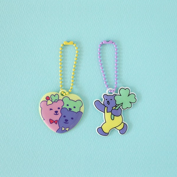 キーホルダー JELLY BEAR ソフトキーリング／デイリーライク Dailylike 韓国雑貨