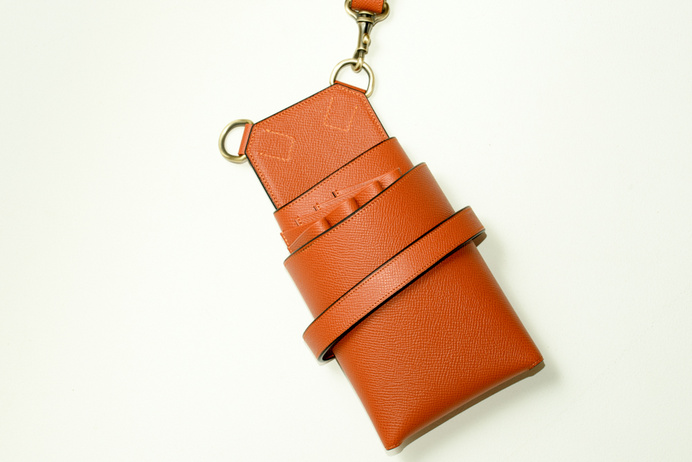 シザーケース[S09-4-WH］4丁用　上質カーフ　(受注生産)