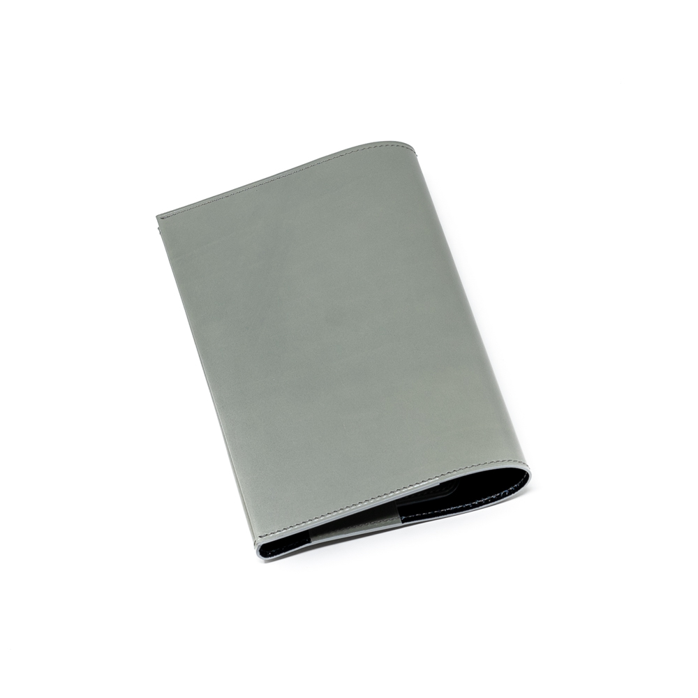 文庫本ブックカバーB　伝説の国産ベビーカーフ使用　羊革貼り