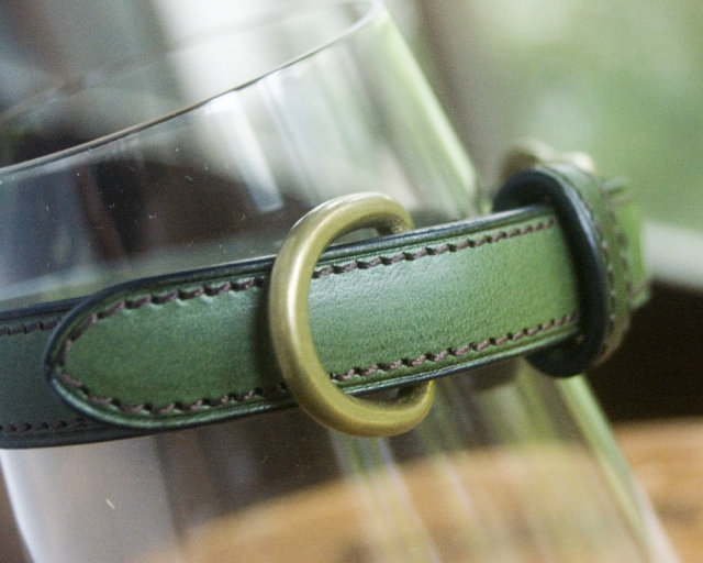 【オーダーメイド】ワンちゃんの首輪　手縫い　キャンモア オーダーメイド総手縫犬の首輪 dete