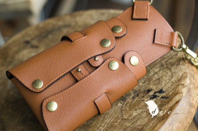 シザーケース5丁用ハイブランド使用高級素材 S09-5-WH | dete