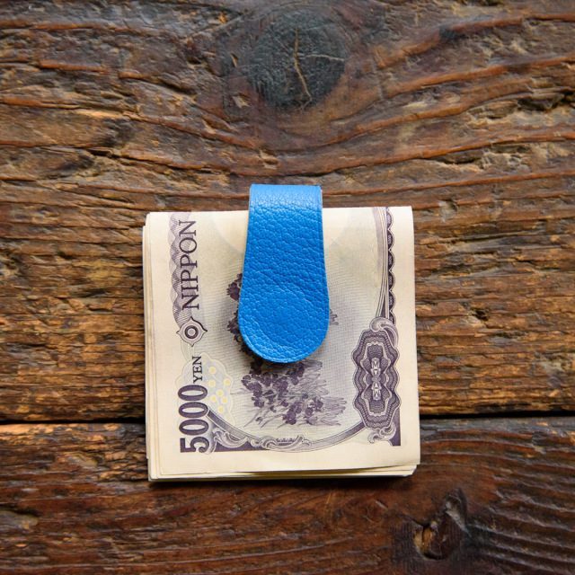 自由なマネークリップ 大人のフランス産山羊革 Dete