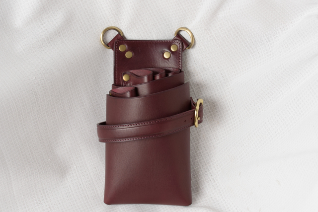 アウトレット　職人を育てるシザーケース【M02b-4　2nd.type】4丁用　２段　