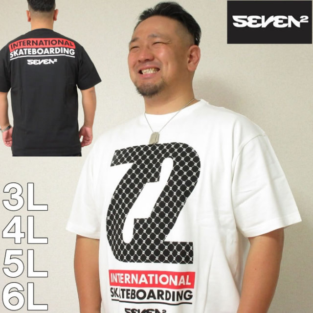 大きいサイズ メンズ Seven2 半袖 Tシャツ メーカー取寄 セブンツー 3l 4l 5l 6l サーフ