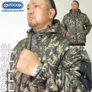 大きいサイズ メンズ OUTDOOR PRODUCTS-カット×裏フィルム中綿キルトジャケット（メーカー取寄）アウトドア プロダクツ 3L 4L 5L 6L 8L