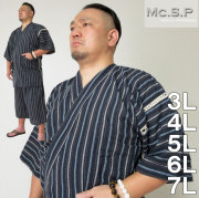 大きいサイズ メンズ Mc.S.P-甚平（メーカー取寄）甚平/3L/4L/5L/6L/7L/じんべい/和装