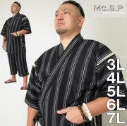 大きいサイズ メンズ Mc.S.P-甚平（メーカー取寄）甚平/3L/4L/5L/6L/7L/じんべい/和装