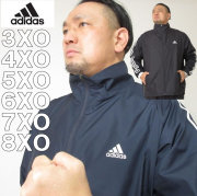 （本州四国九州送料無料）大きいサイズ　メンズ adidas-ウインドジャケット（メーカー取寄）2L 3L 4L 5L 6L 3XO 4XO 5XO 6XO 7XO アディダス