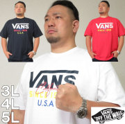 大きいサイズ メンズ VANS-FLV USA半袖Tシャツ（メーカー取寄）バンズ/3L/4L/5L