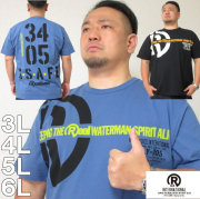 大きいサイズ メンズ RealBvoice-WATERMAN SPIRT TYPE S半袖Tシャツ（メーカー取寄）リアルビーボイス/3L/4L/5L/6L