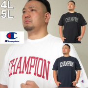 大きいサイズ メンズ Champion（チャンピオン）カレッジロゴ 半袖Tシャツ コットン/4L/5L