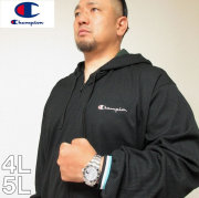 （本州四国九州送料無料）大きいサイズ メンズ Champion（チャンピオン）防寒 保温 ジップ パーカー 4L 5L ジャケット