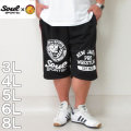 （本州四国九州送料無料）大きいサイズ メンズ SOUL SPORTS×新日本プロレス-ジャージ ハーフパンツ（メーカー取寄）/NJPW/3L/4L/5L/6L/8L
