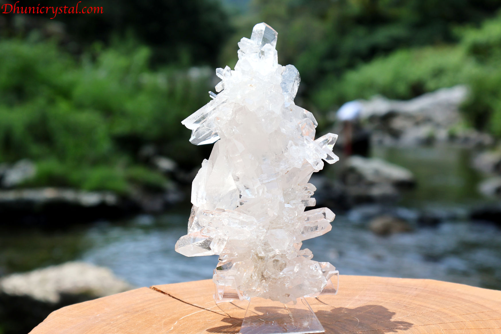 【SOLDOUT】ヴィジョンクォーツ/ゼッカ水晶/クラスター/虹入り(D940)