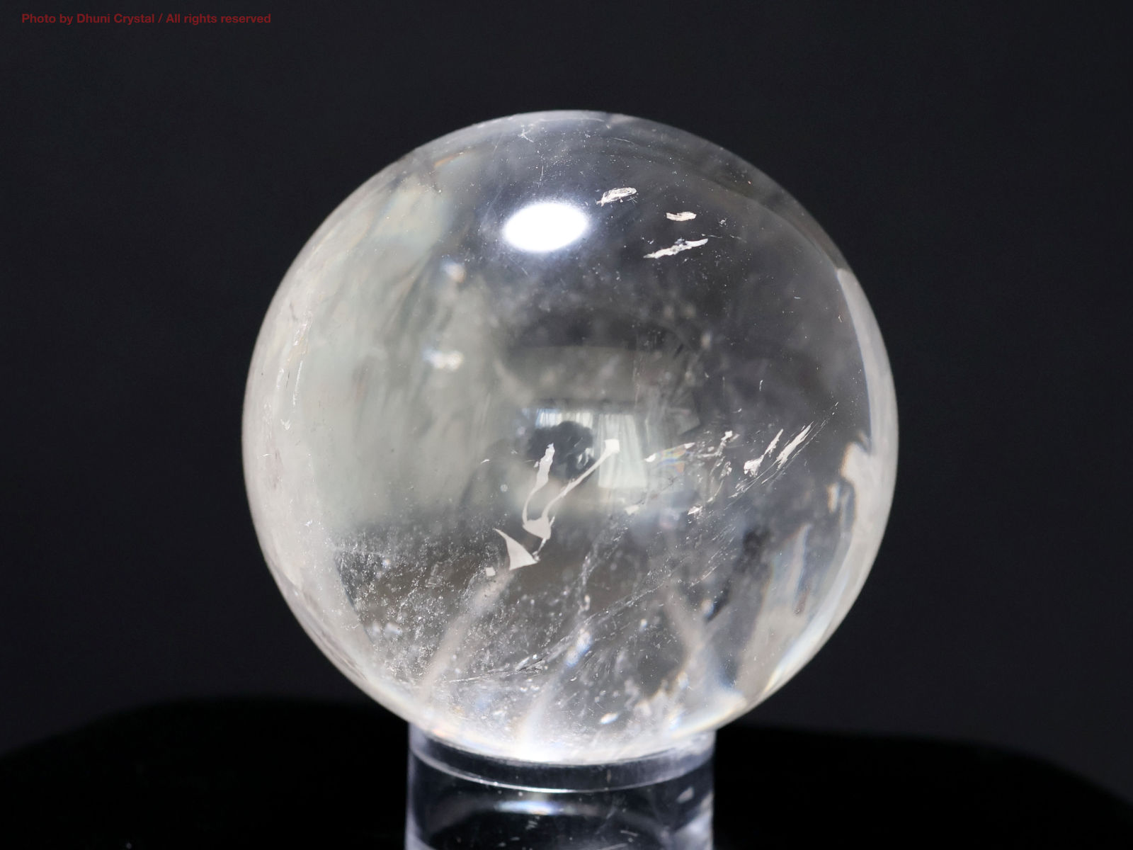 水晶球/虹入り/ブラジル産(FF32)