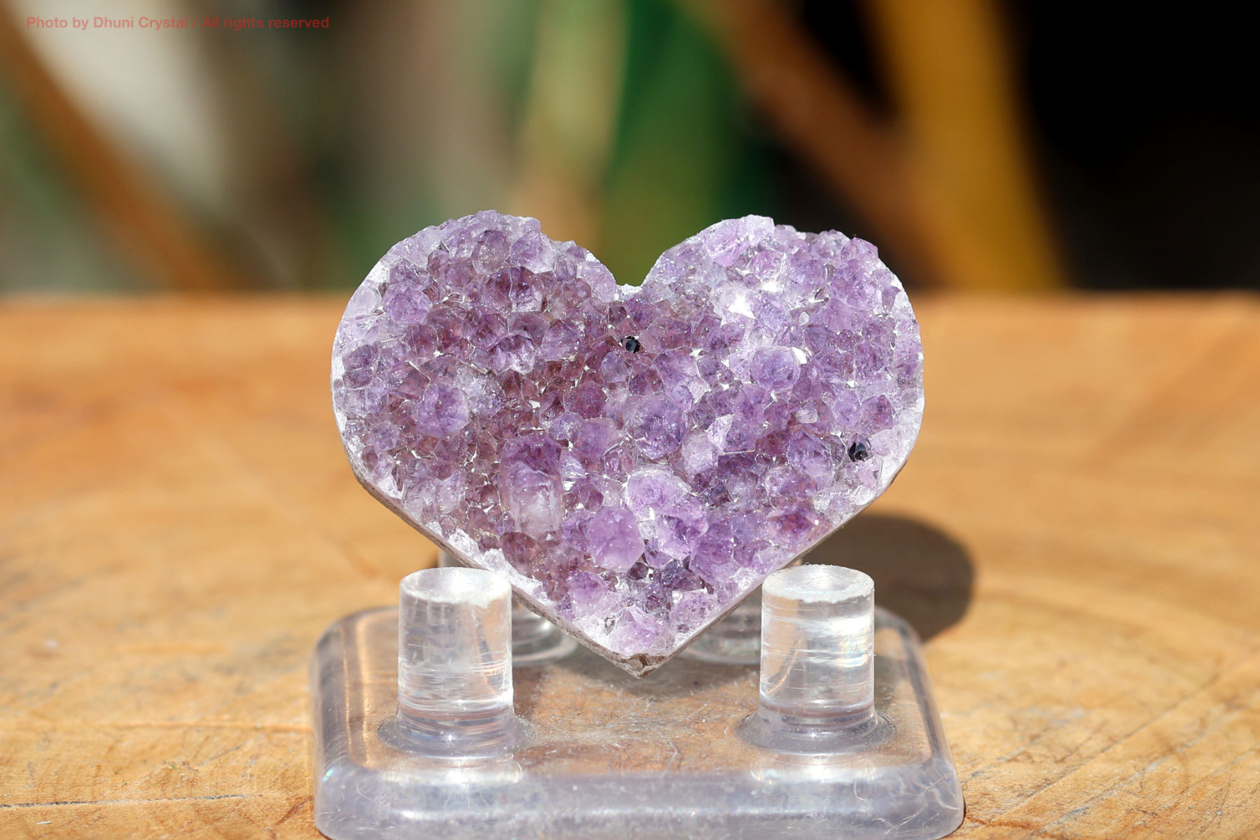 アメジスト/クラスター/ハート(FF66)