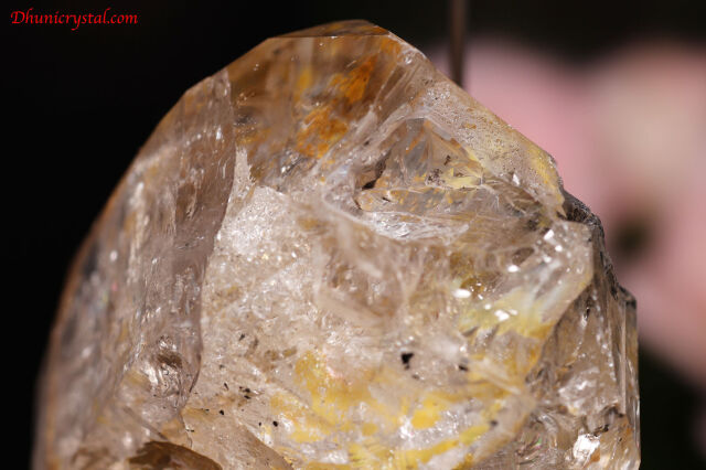 ゴールデンハーキマーダイヤモンド原石(A124)