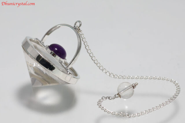 【SOLDOUT】ヒマラヤ水晶＆アメジスト/ペンジュラム(A197)