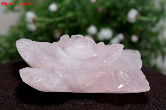 ローズクォーツ/薔薇/カービング(A222)