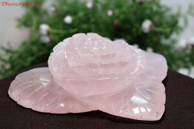 ファイヤークォーツ　薔薇　カービング ファイヤークォーツ 薔薇 カービング