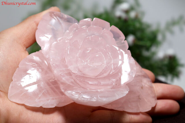 ローズクォーツ/薔薇/カービング(A224)