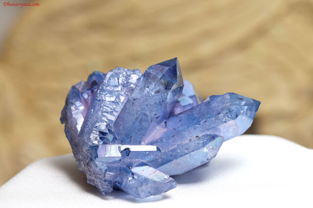 スカイブルーオーラ/アーカンソー水晶/クラスター/レコードキーパー(A342)