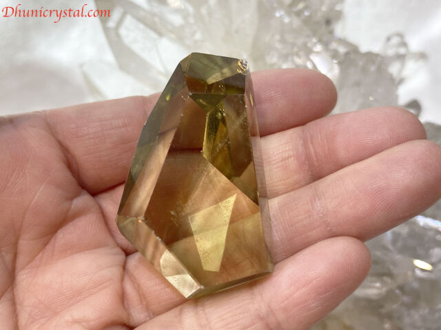 天然シトリン/スモーキーファントム(A687)