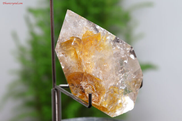 ゴールデン・ハーキマーダイヤモンド原石/虹入り(A816)