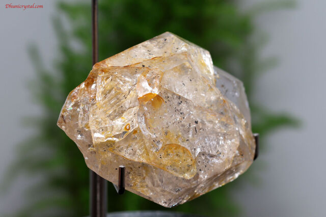 ゴールデン・ハーキマーダイヤモンド原石/虹入り(A818)