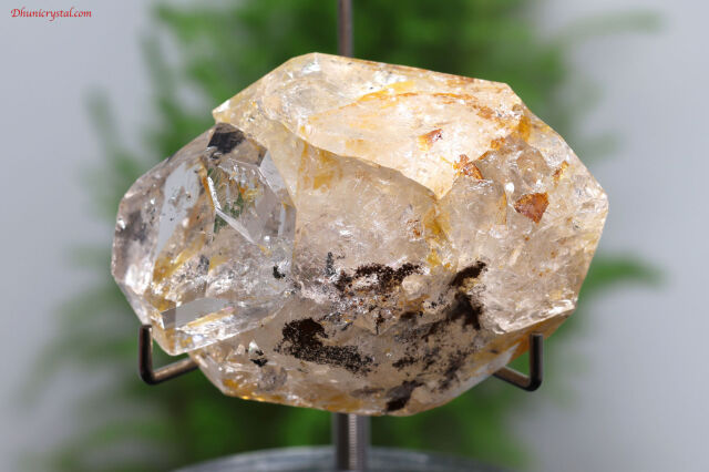 究極品質　秘蔵放出　奇跡のドリームストーン　ゴールデンハーキマーダイヤモンド ゴールデン・ハーキマーダイヤモンド原石/虹入り(A815)