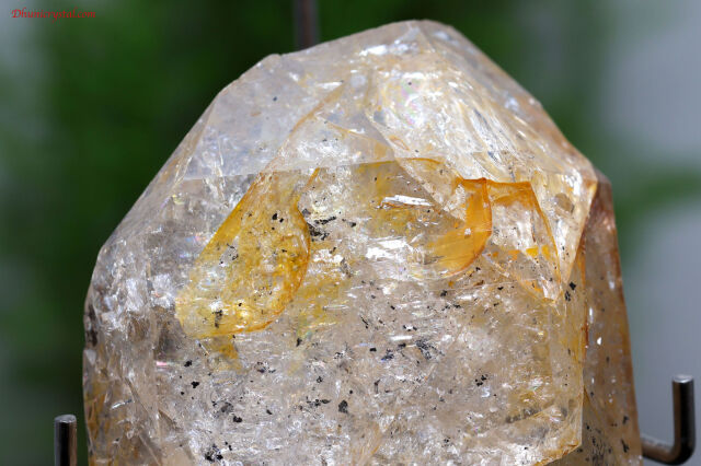 ゴールデン・ハーキマーダイヤモンド原石/虹入り(A818)