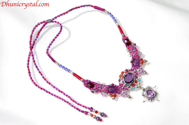 イーシャジュエリー・チョーカー【アメジスト】(D593) 