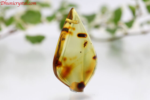 琥珀② ブルーアンバー/青色琥珀(U353)