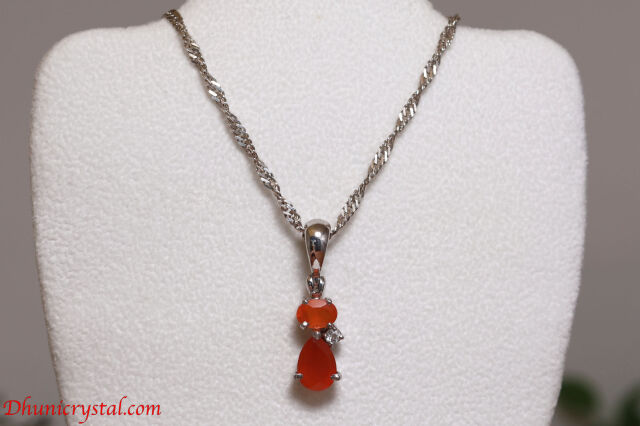 【SOLDOUT】スターボーン・ペンダント【カーネリアン＆ホワイトトパーズ】（D816)