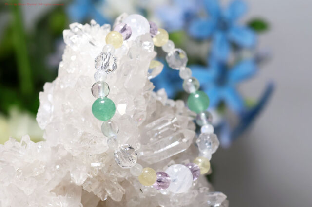 春色ブレス 新しい自分へ オリジナル天然石ブレスレット 変化と始まり