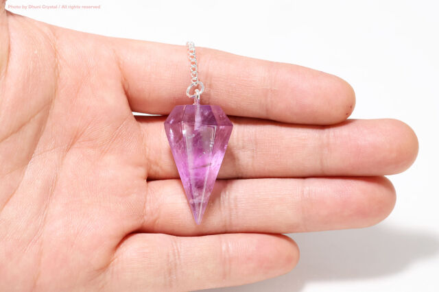 アメジスト ペンジュラム 天然石 振り子 ダウジング用