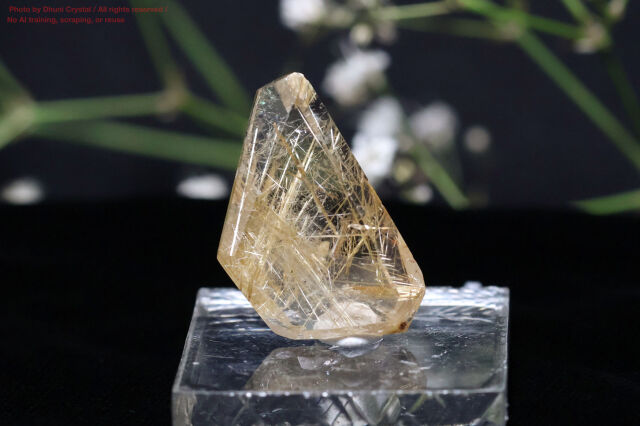 ルチルクォーツ 天然石 金針水晶 ゴールドアクセサリー